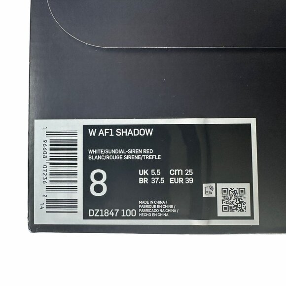 ⭐Nike Air Force 1 Shadow 8 Women's Retro Shoes Sneakers White Orange DZ1847-100⭐ - Picture 13 of 14